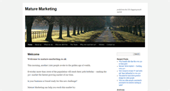 Desktop Screenshot of mature-marketing.co.uk