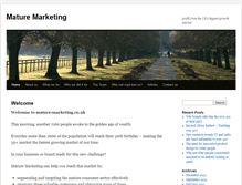 Tablet Screenshot of mature-marketing.co.uk